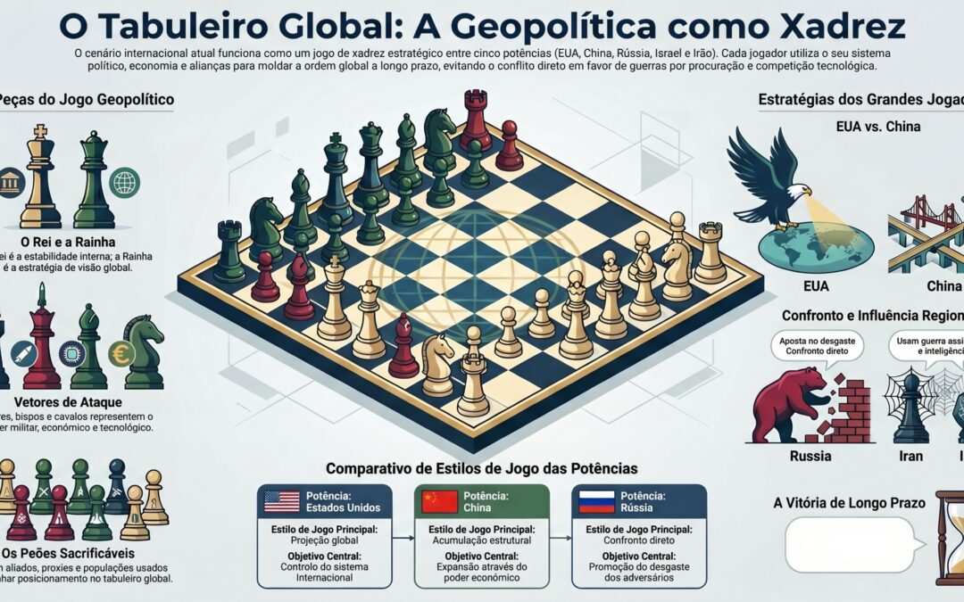Geopolítica global em modo Xadrez