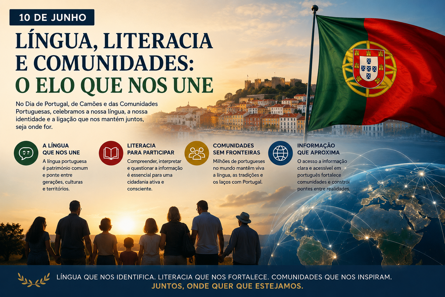 10 de Junho: língua portuguesa, literacia e o elo entre comunidades