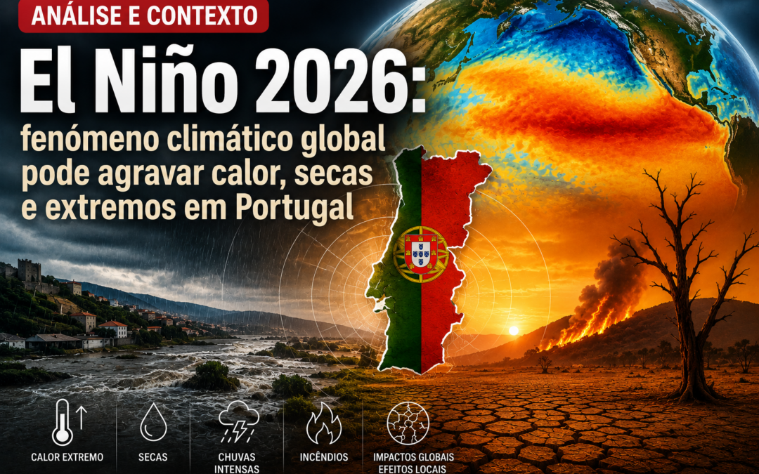 El Niño 2026: fenómeno climático global pode agravar calor, secas e extremos em Portugal