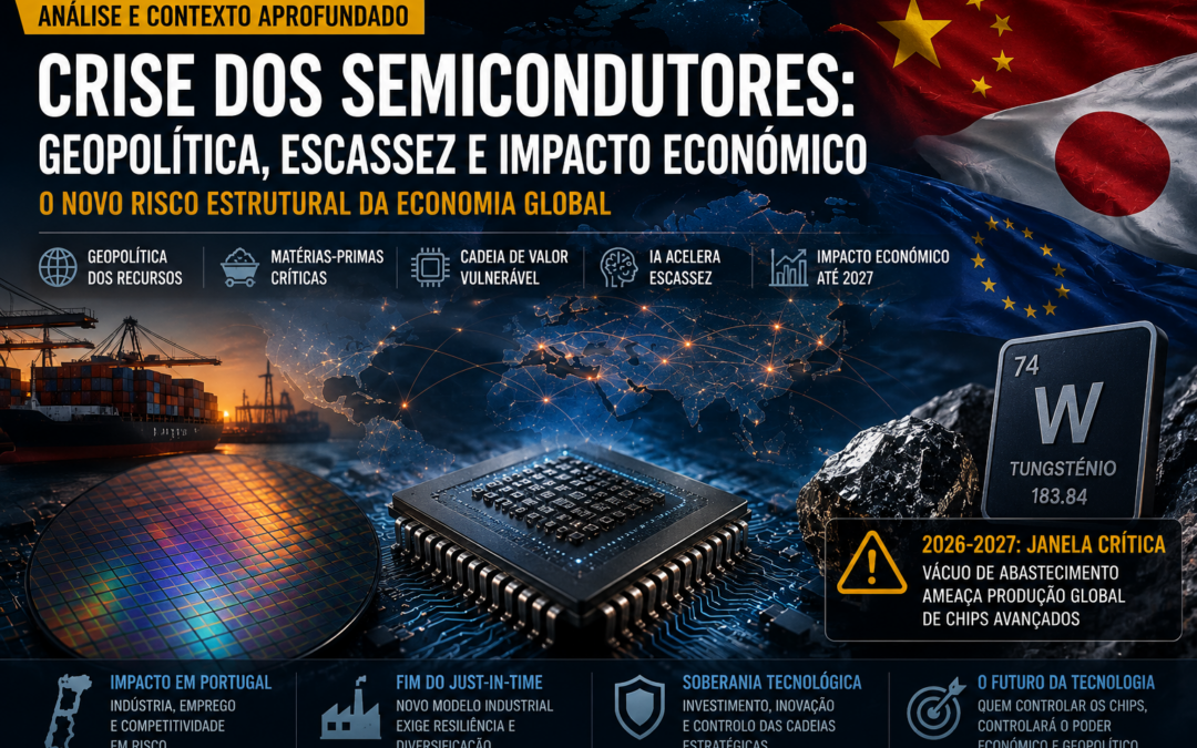 Crise dos semicondutores: uma vulnerabilidade estrutural com impacto económico e geopolítico