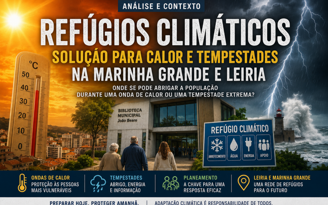 Refúgios climáticos em Leiria e na Marinha Grande: onde está o plano para proteger a população?