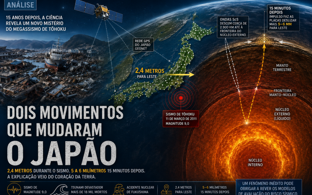 Estudo revela que o Japão voltou a mover-se após o sismo de 2011.