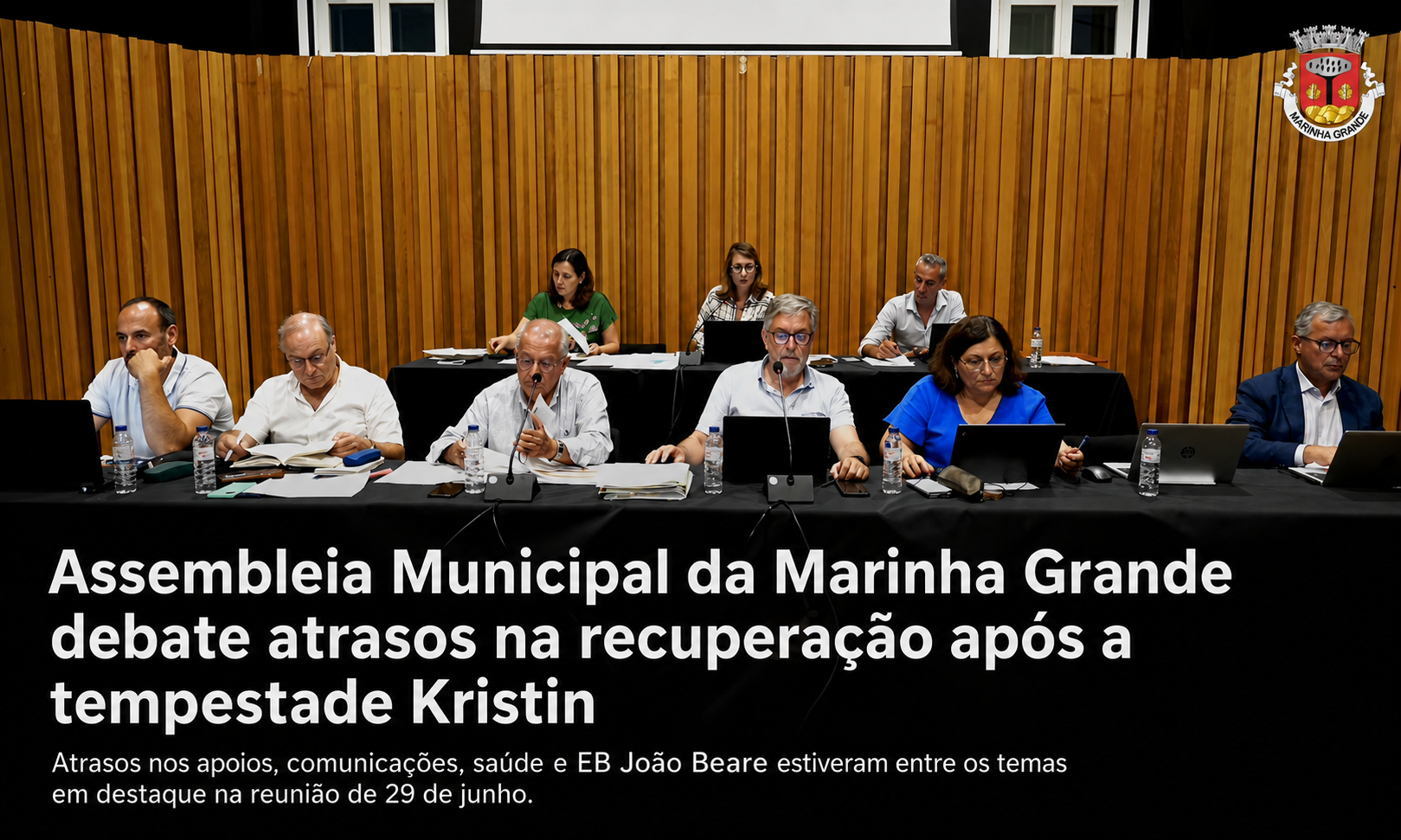 Assembleia Municipal da Marinha Grande debate atrasos na recuperação após a tempestade Kristin