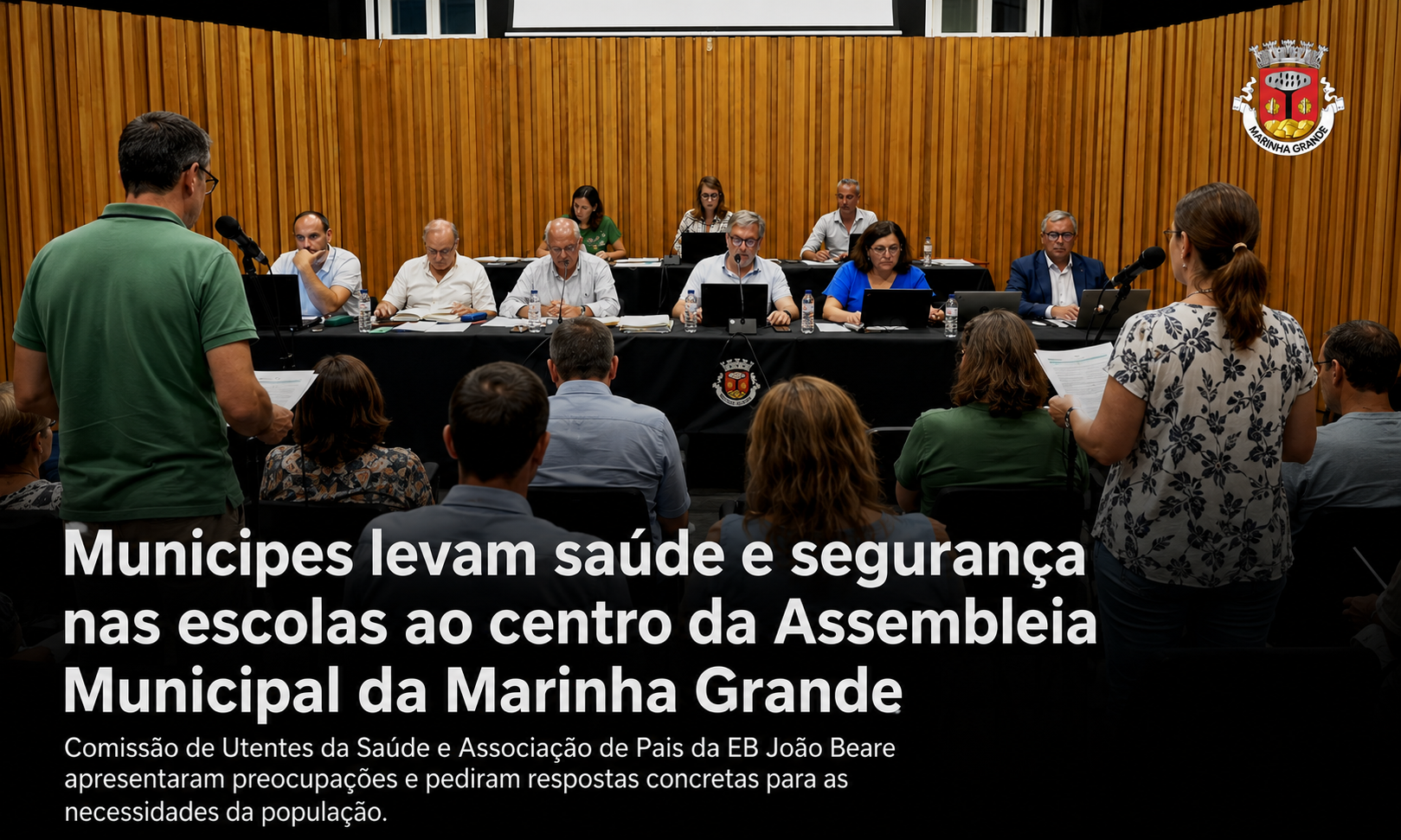 Munícipes levam saúde e segurança nas escolas ao centro da Assembleia Municipal da Marinha Grande