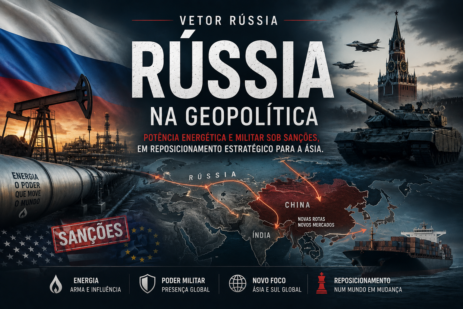 BRIC Vetor Rússia: poder energético e militar sob pressão geopolítica