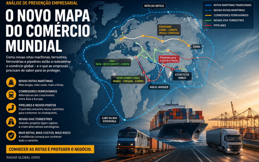 O novo mapa do comércio mundial: as empresas precisam de começar a olhar para as rotas
