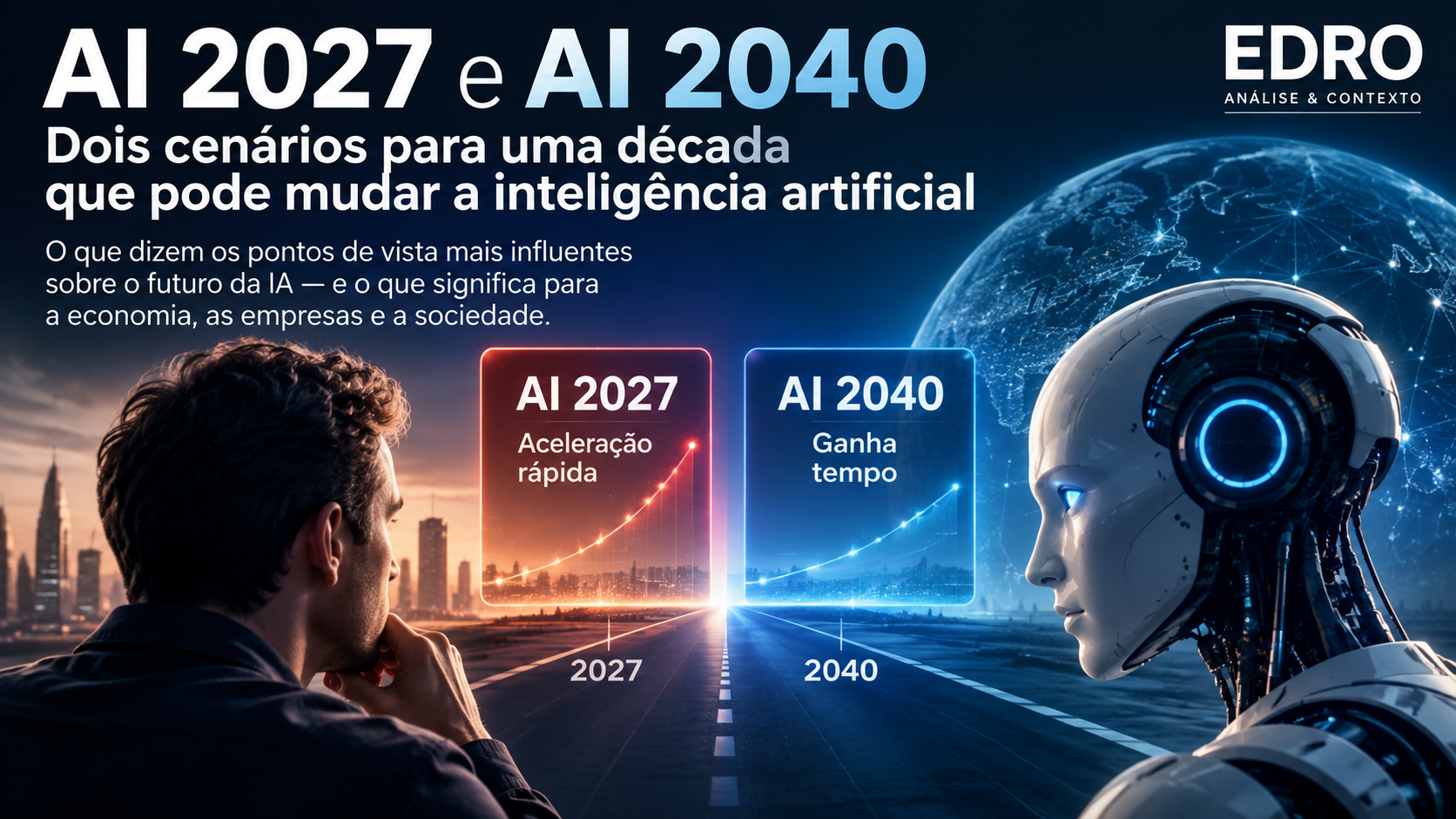 AI 2027 e AI 2040: dois cenários para uma década que pode mudar a inteligência artificial