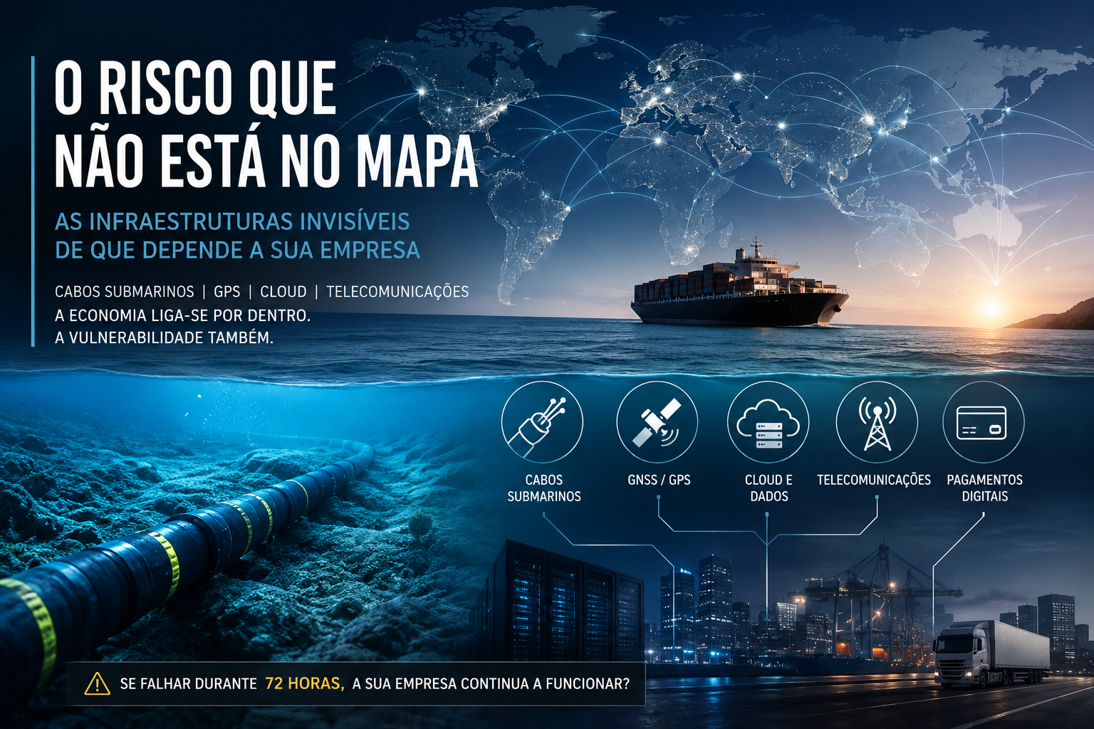 O risco que não está no mapa: as infraestruturas invisíveis de que depende a sua empresa